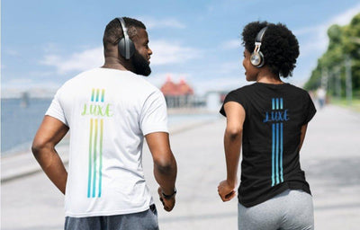 Triple Vertical Luxe T-Shirt by Luxe-Custom-Designer