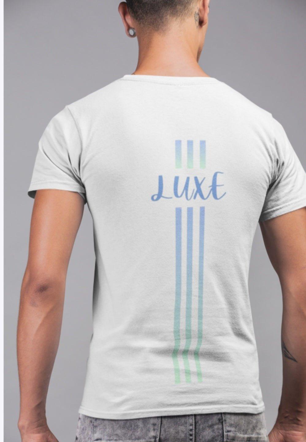 Triple Vertical Luxe T-Shirt by Luxe-Custom-Designer
