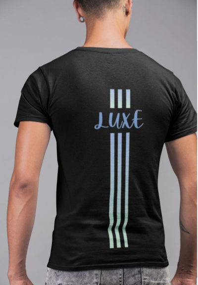 Triple Vertical Luxe T-Shirt by Luxe-Custom-Designer