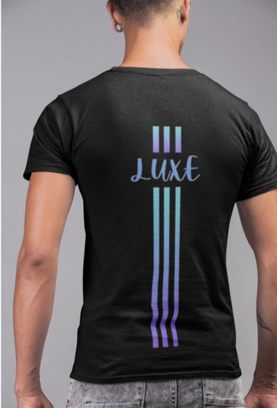 Triple Vertical Luxe T-Shirt by Luxe-Custom-Designer