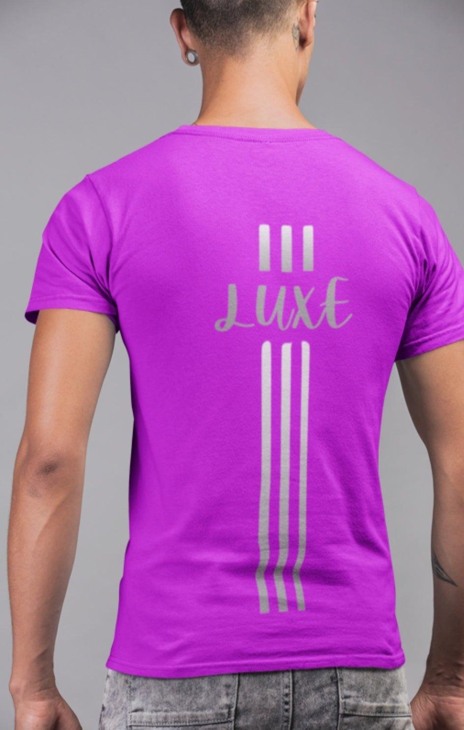 Triple Vertical Luxe T-Shirt by Luxe-Custom-Designer