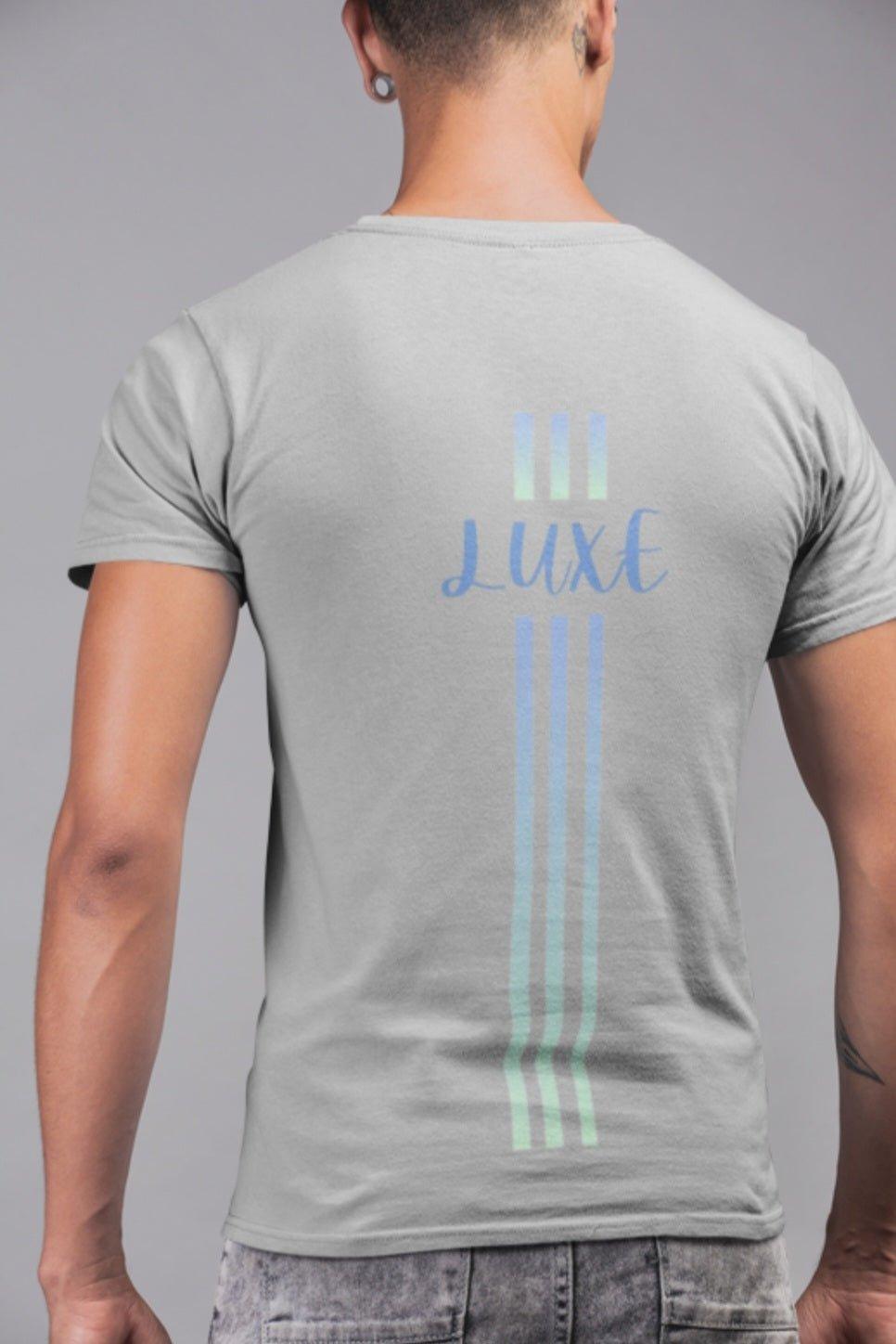 Triple Vertical Luxe T-Shirt by Luxe-Custom-Designer