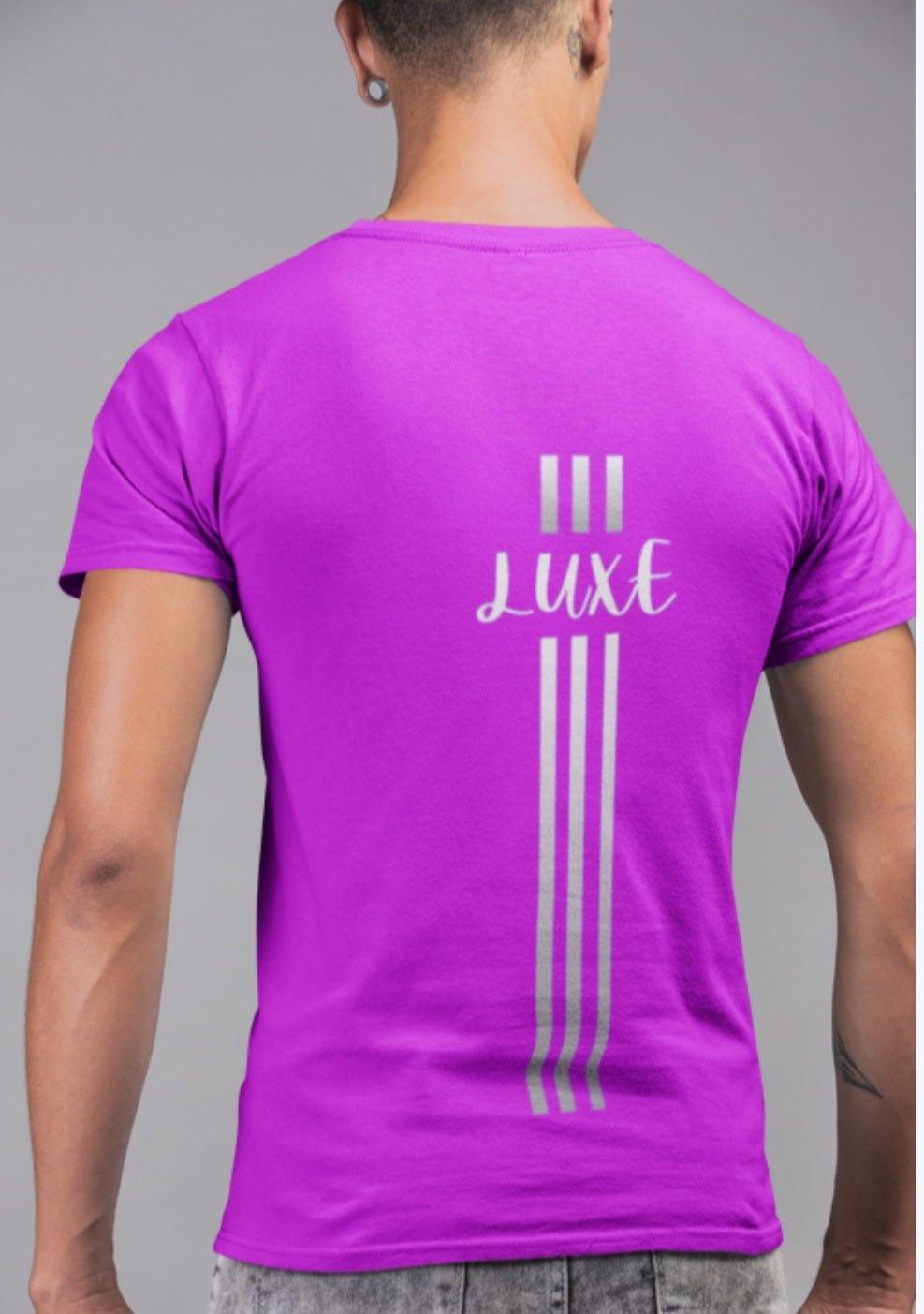 Triple Vertical Luxe T-Shirt by Luxe-Custom-Designer