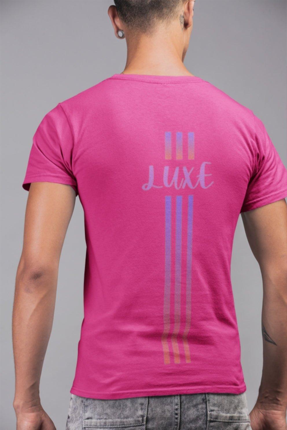 Triple Vertical Luxe T-Shirt by Luxe-Custom-Designer