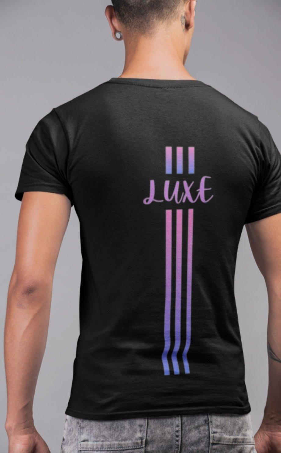 Triple Vertical Luxe T-Shirt by Luxe-Custom-Designer