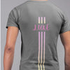 Triple Vertical Luxe T-Shirt by Luxe-Custom-Designer