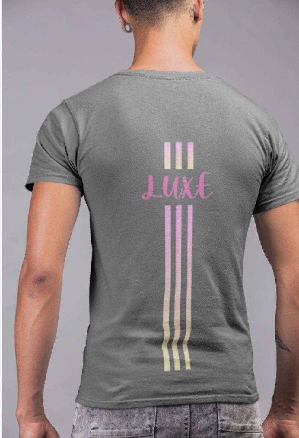 Triple Vertical Luxe T-Shirt by Luxe-Custom-Designer