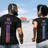 Triple Vertical Luxe T-Shirt by Luxe-Custom-Designer