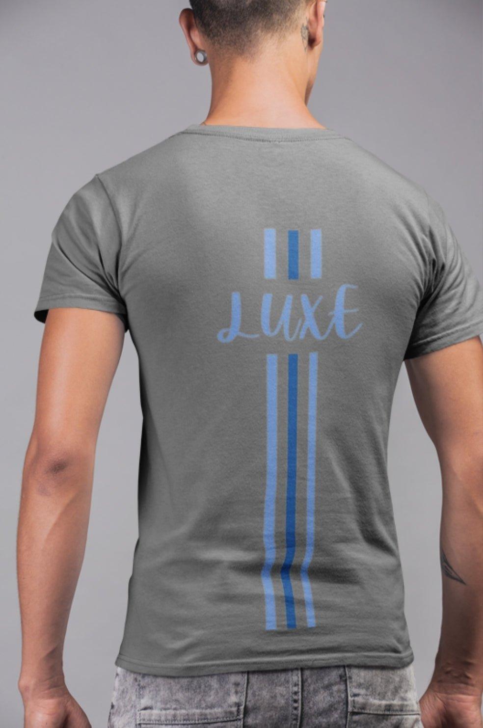 Triple Vertical Luxe T-Shirt by Luxe-Custom-Designer