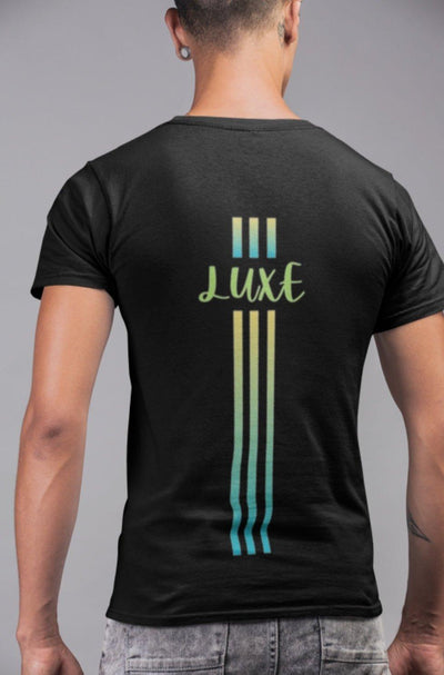 Triple Vertical Luxe T-Shirt by Luxe-Custom-Designer