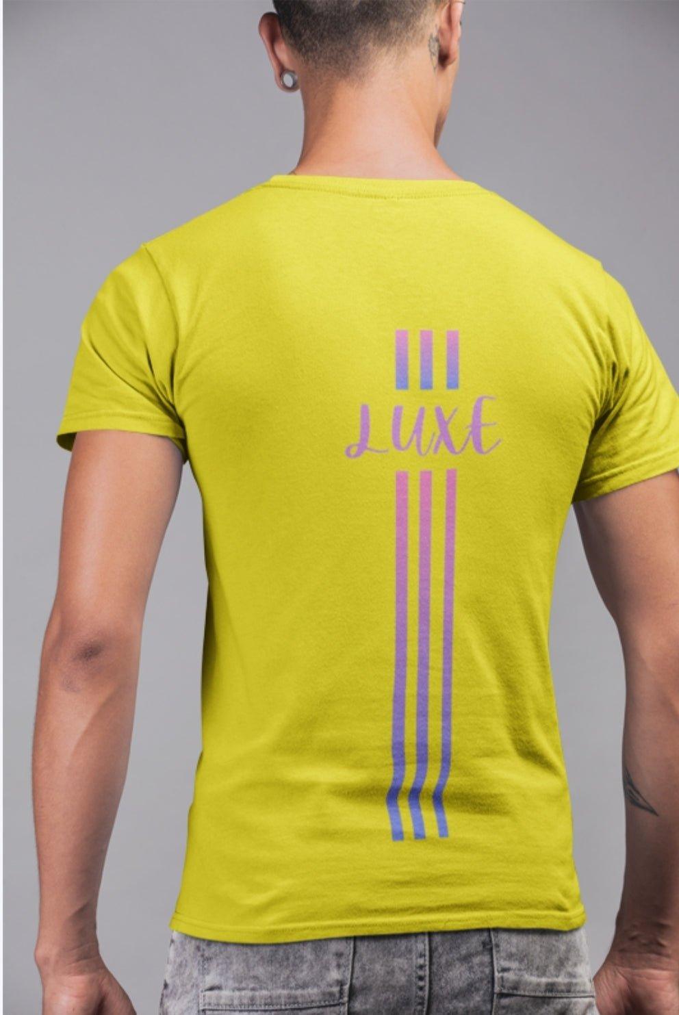 Triple Vertical Luxe T-Shirt by Luxe-Custom-Designer