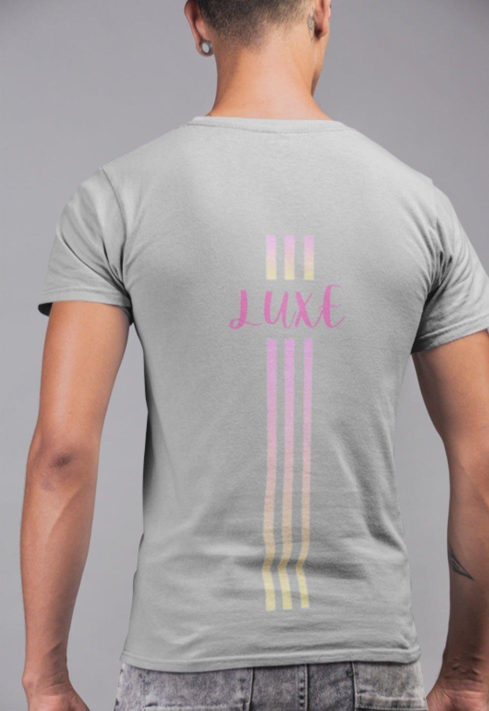 Triple Vertical Luxe T-Shirt by Luxe-Custom-Designer