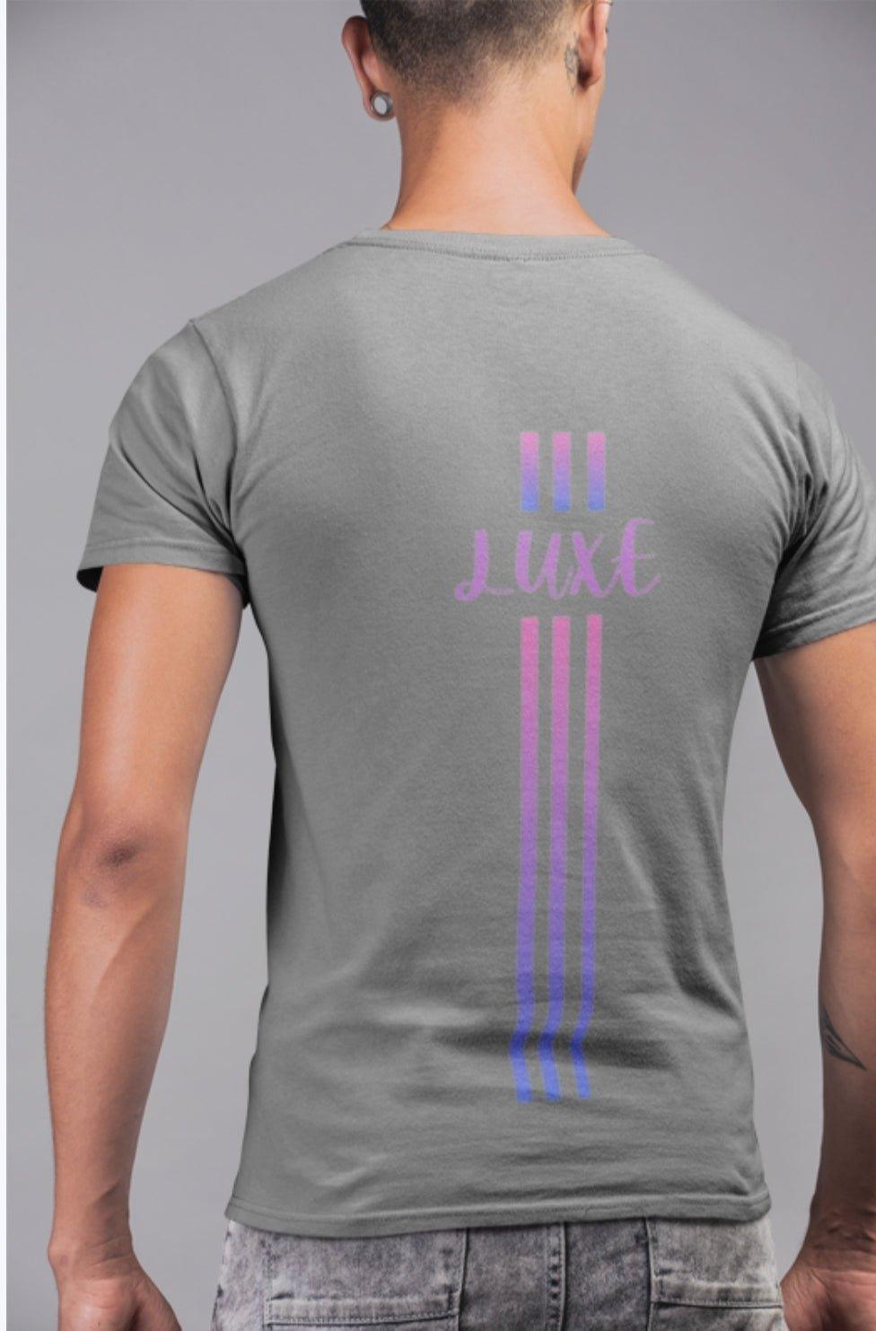 Triple Vertical Luxe T-Shirt by Luxe-Custom-Designer