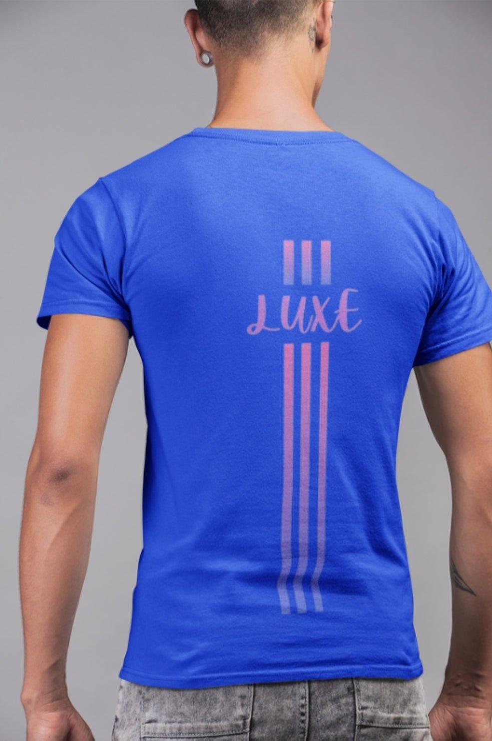 Triple Vertical Luxe T-Shirt by Luxe-Custom-Designer