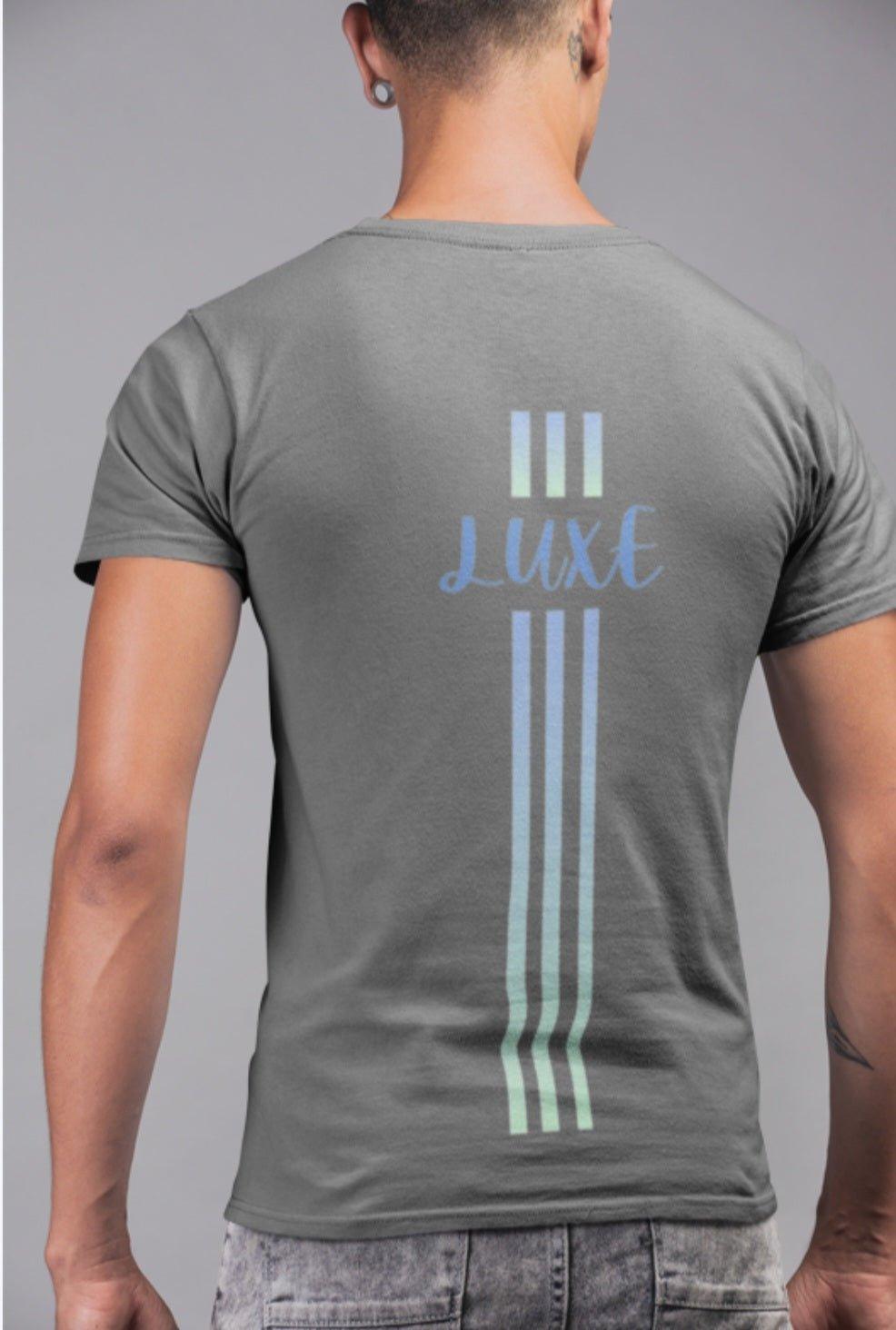 Triple Vertical Luxe T-Shirt by Luxe-Custom-Designer