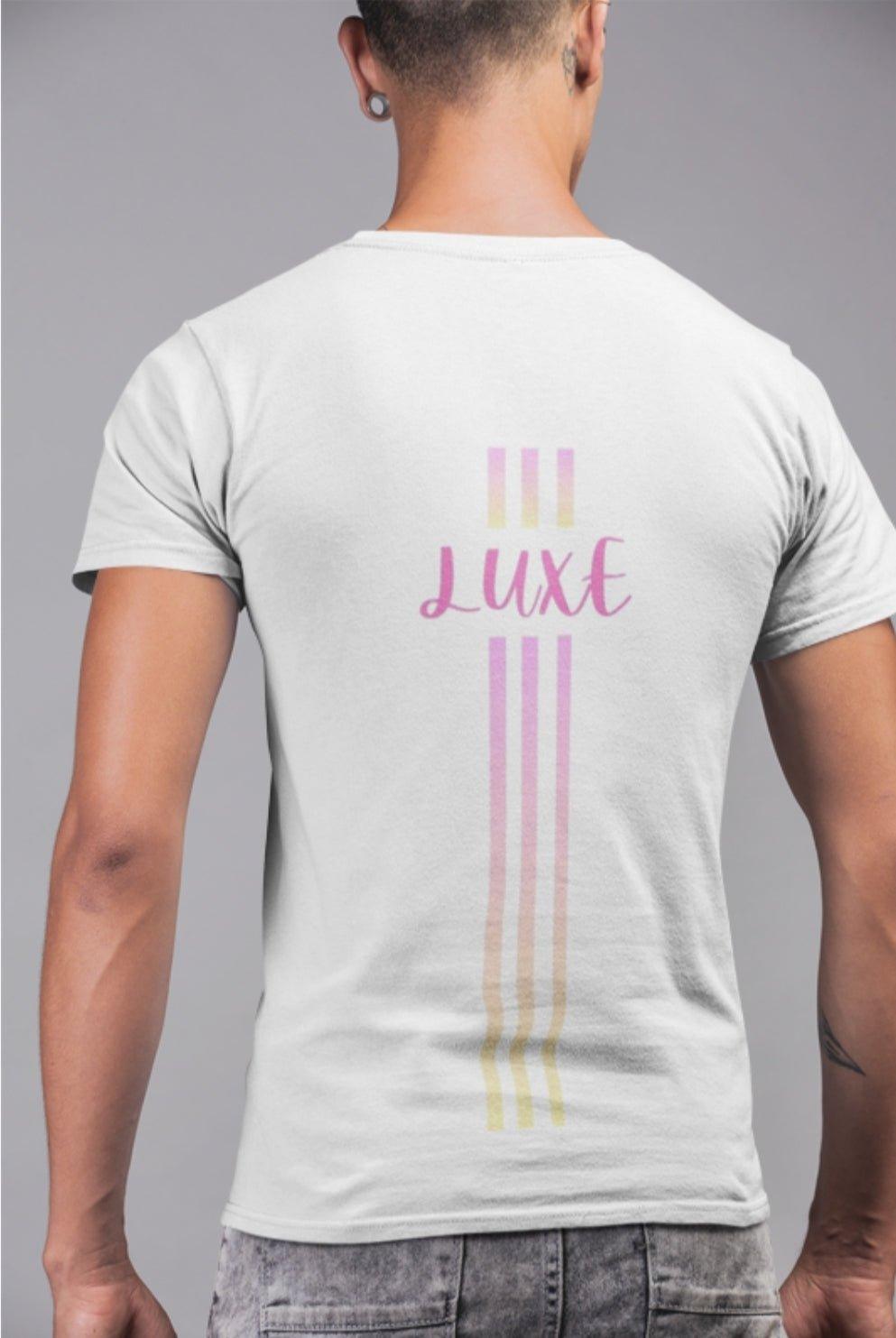Triple Vertical Luxe T-Shirt by Luxe-Custom-Designer