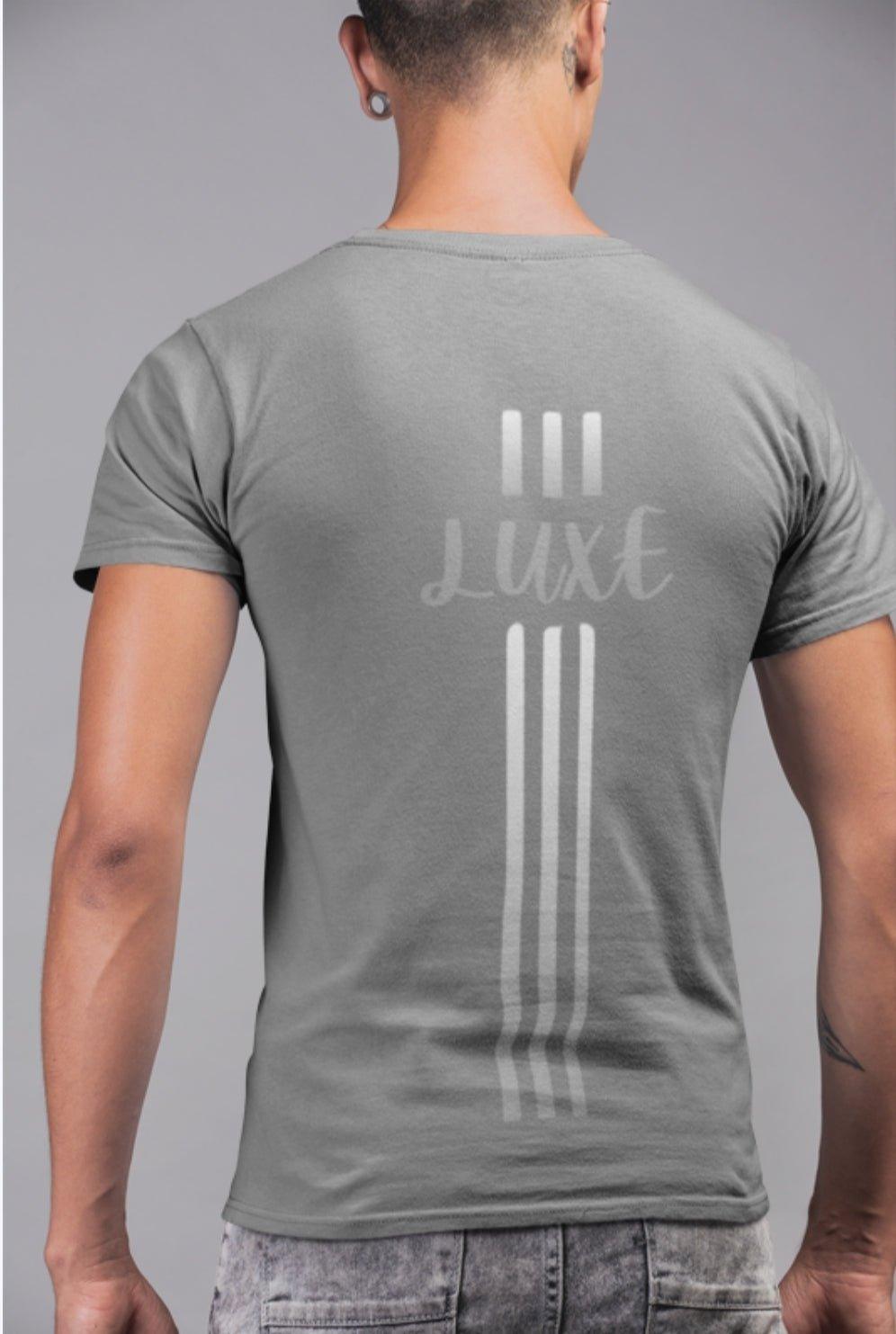 Triple Vertical Luxe T-Shirt by Luxe-Custom-Designer