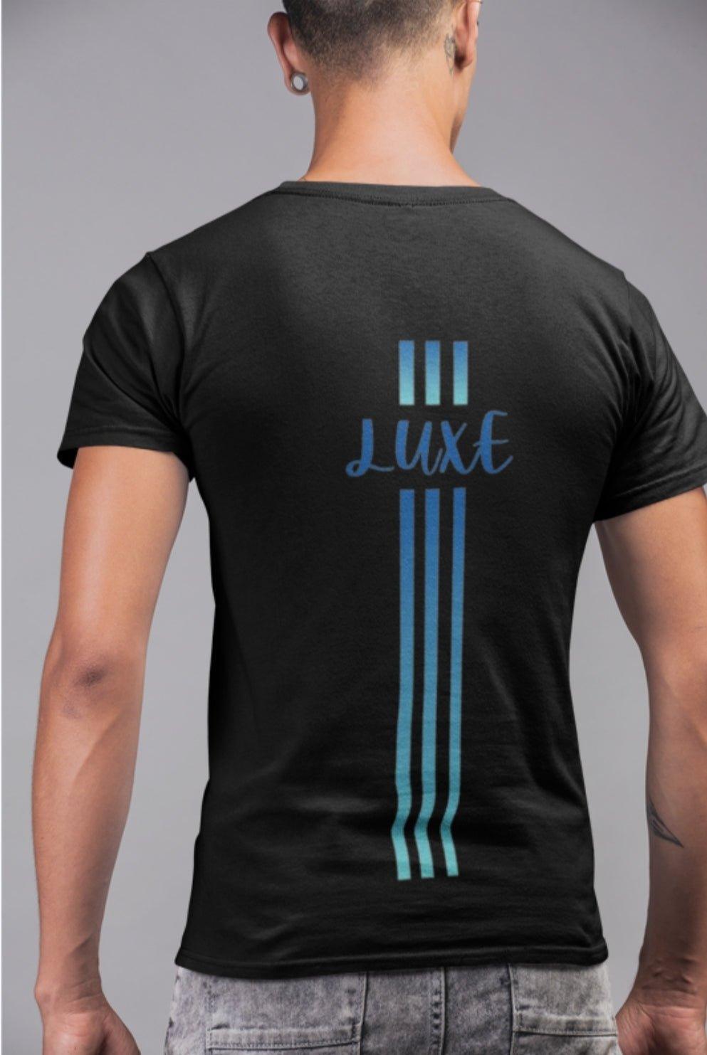 Triple Vertical Luxe T-Shirt by Luxe-Custom-Designer