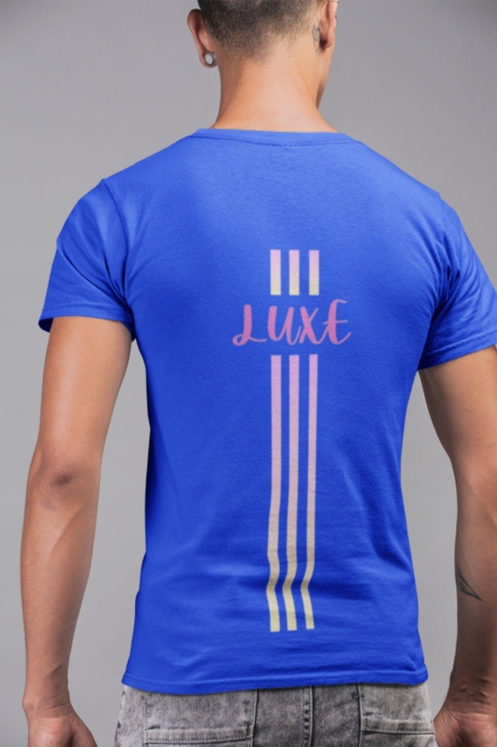 Triple Vertical Luxe T-Shirt by Luxe-Custom-Designer