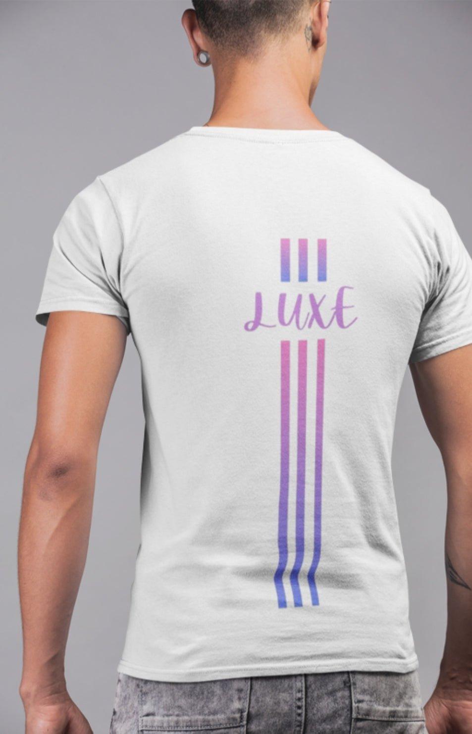 Triple Vertical Luxe T-Shirt by Luxe-Custom-Designer