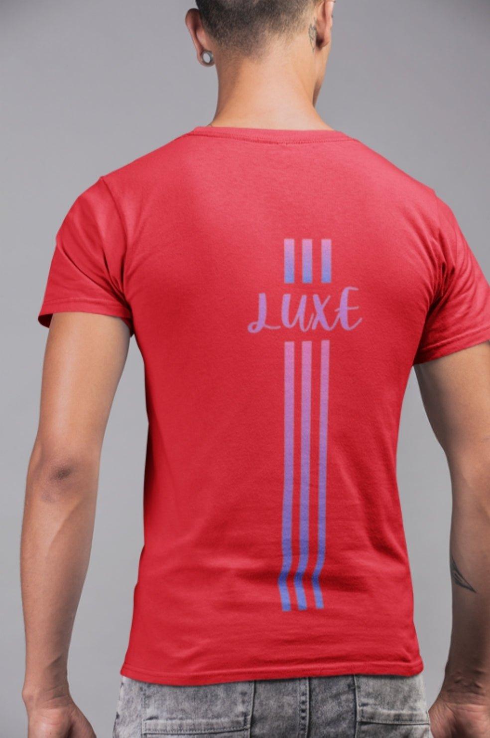 Triple Vertical Luxe T-Shirt by Luxe-Custom-Designer