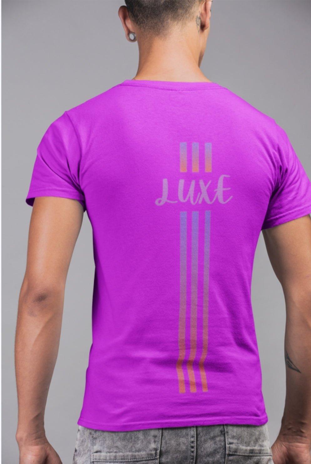 Triple Vertical Luxe T-Shirt by Luxe-Custom-Designer