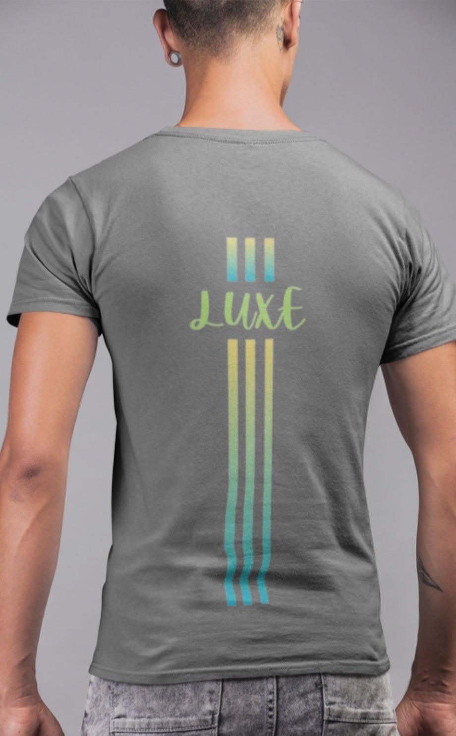 Triple Vertical Luxe T-Shirt by Luxe-Custom-Designer