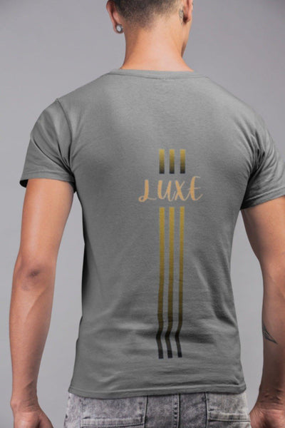 Triple Vertical Luxe T-Shirt by Luxe-Custom-Designer