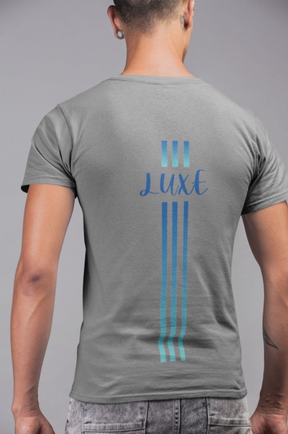 Triple Vertical Luxe T-Shirt by Luxe-Custom-Designer