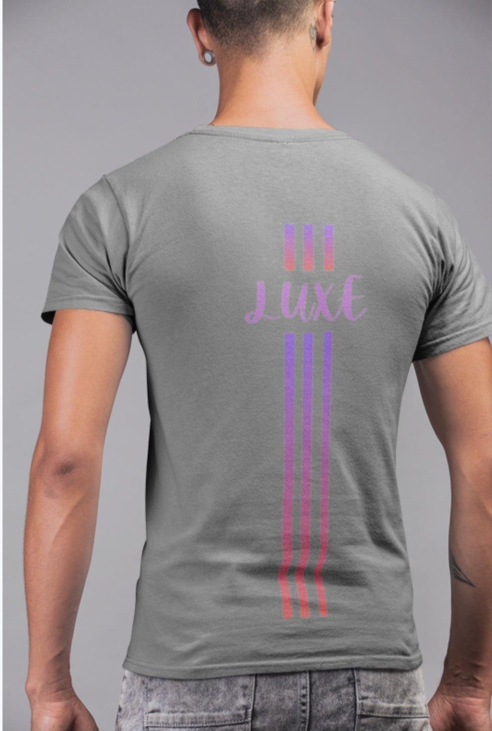 Triple Vertical Luxe T-Shirt by Luxe-Custom-Designer