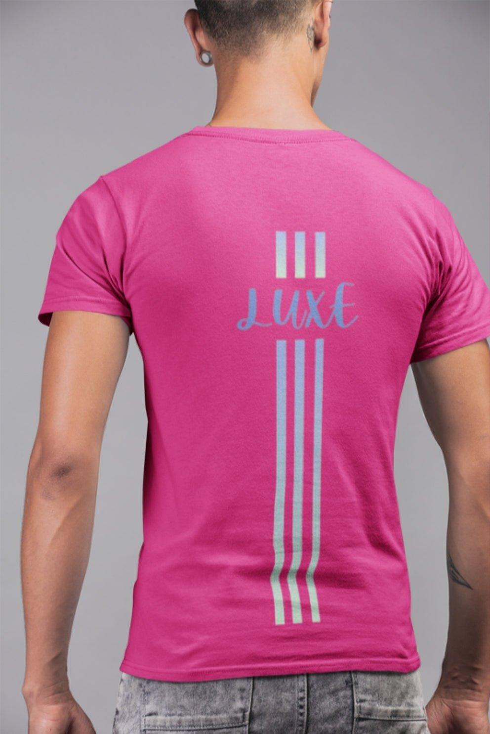 Triple Vertical Luxe T-Shirt by Luxe-Custom-Designer