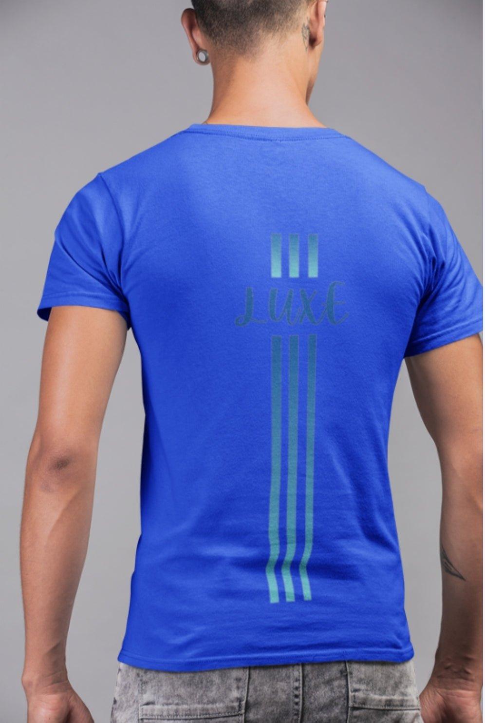 Triple Vertical Luxe T-Shirt by Luxe-Custom-Designer