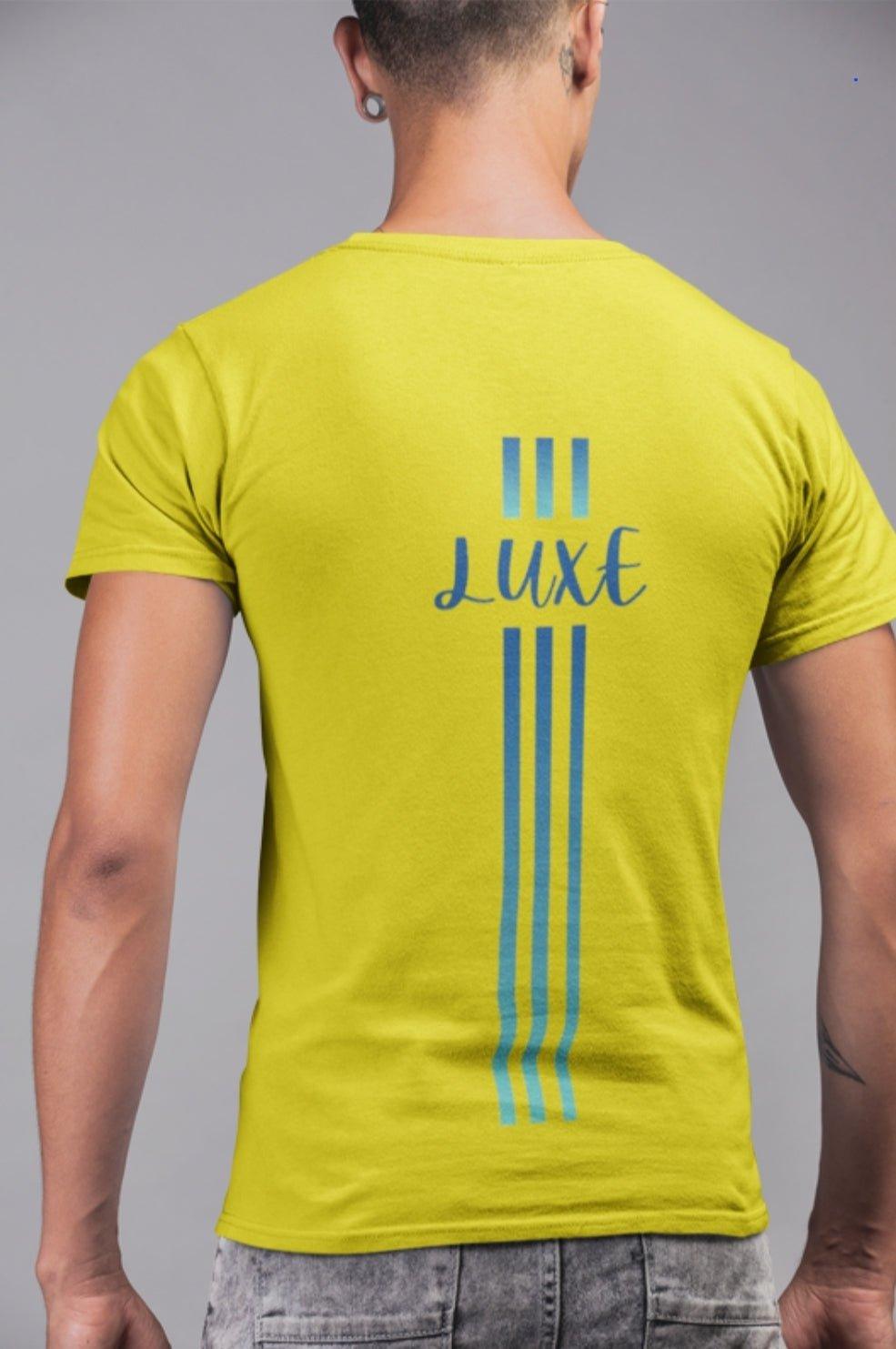 Triple Vertical Luxe T-Shirt by Luxe-Custom-Designer
