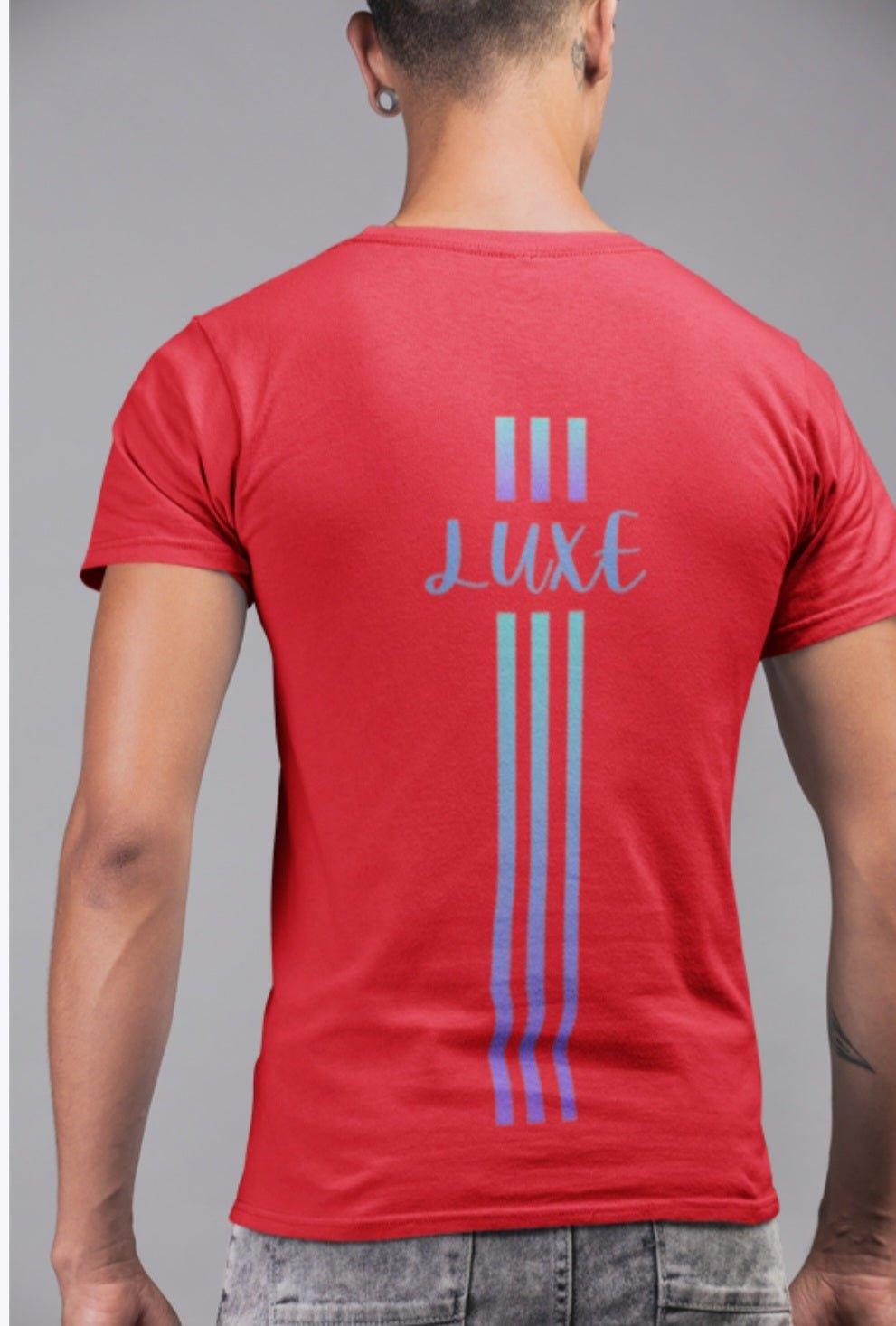 Triple Vertical Luxe T-Shirt by Luxe-Custom-Designer