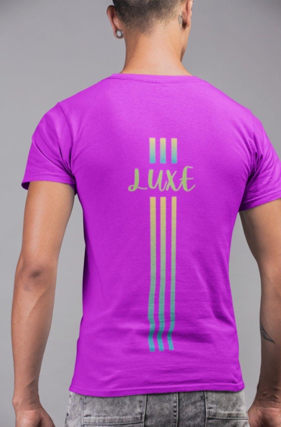 Triple Vertical Luxe T-Shirt by Luxe-Custom-Designer