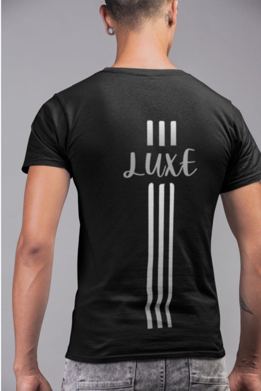 Triple Vertical Luxe T-Shirt by Luxe-Custom-Designer