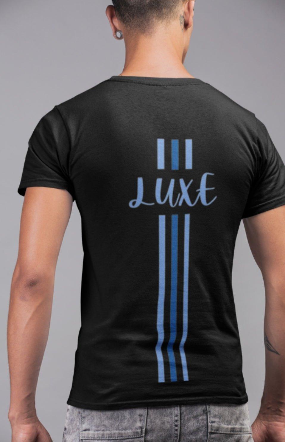 Triple Vertical Luxe T-Shirt by Luxe-Custom-Designer