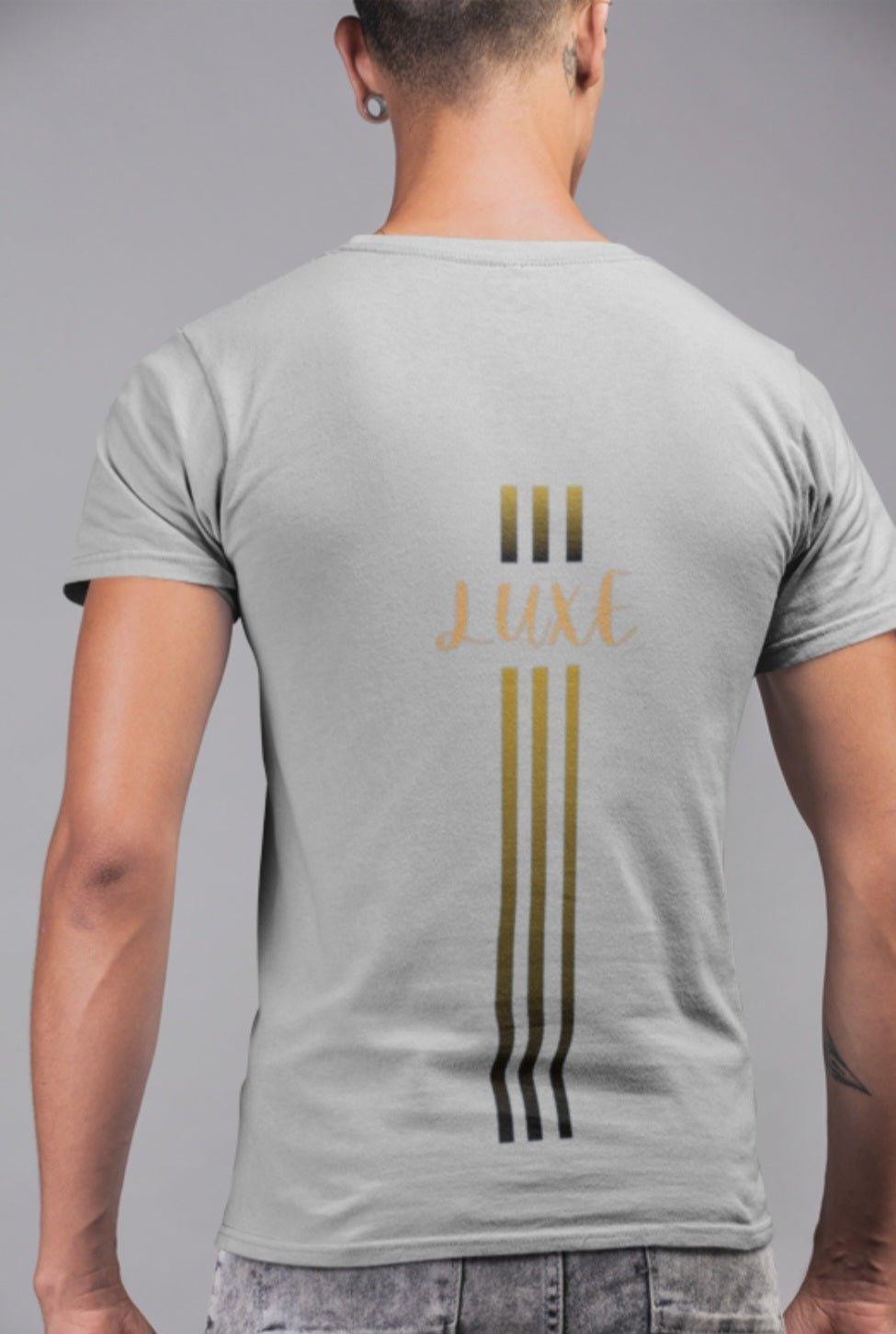 Triple Vertical Luxe T-Shirt by Luxe-Custom-Designer