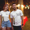 Vertical To Tone T-Shirt by Luxe-Custom-Designer