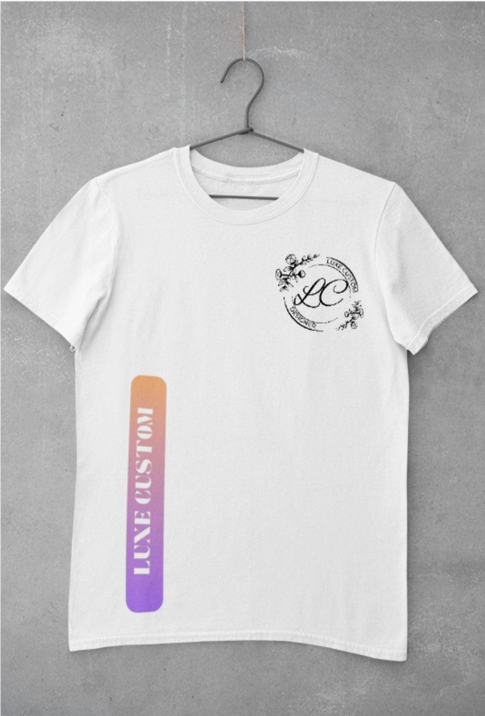 Vertical To Tone T-Shirt by Luxe-Custom-Designer