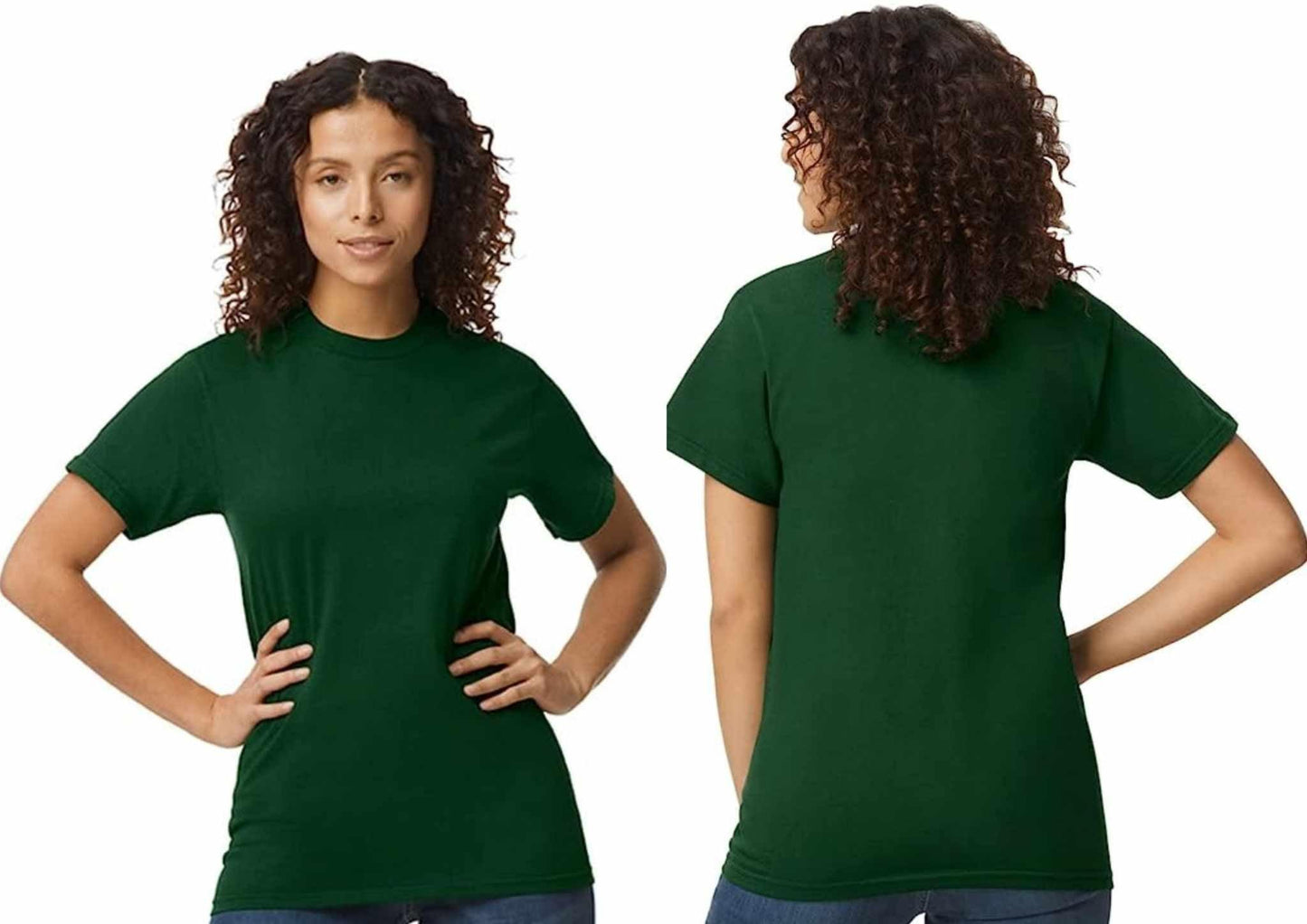 Women's Green T-Shirt by Luxe-Custom-Designer